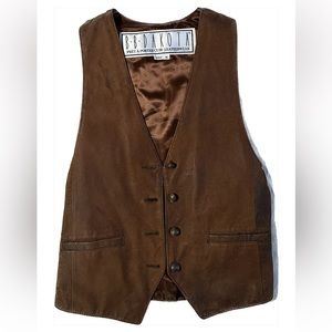 Real Leather Vintage Vest